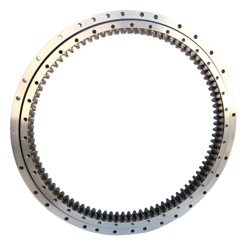 Crossed roller bearing ring
