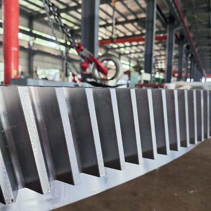 Large ring gear for machinery
